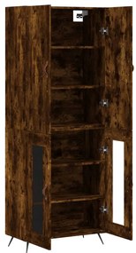 vidaXL Ντουλάπι Καπνιστή Δρυς 69,5x34x180 εκ. από Επεξεργασμένο Ξύλο