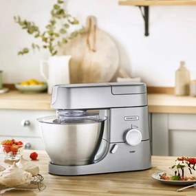 Kenwood Chef KVC3100S Πλανητικό μίξερ, 1000W, 4.6L, 9 ταχύτητες, παλμοί, προστασία από υπερθέρμανση, ασημί