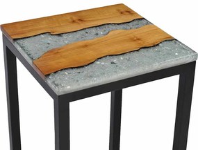 vidaXL Τραπεζάκια Ζιγκόν 3 τεμ. από Μασίφ Ξύλο Teak / Συνθετική Ρητίνη