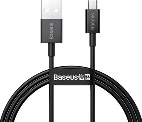 BASEUS Cable USB-A - Micro USB, 1m, 2A, Superior (black) - CAMYS-01