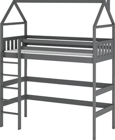 GLORIA 80x180 graphite loft bed Lano Furniture