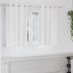 vidaXL Κουρτίνες 2 pcs Καθαρό Λευκό 140 x 140 cm Πολυεστέρας