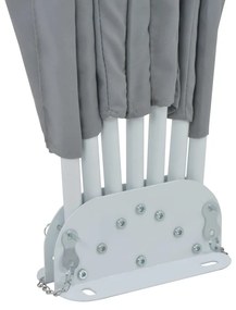 vidaXL Σκίαστρο Βεράντας Πλαϊνό Πτυσσόμενο Γκρι 160 εκ.