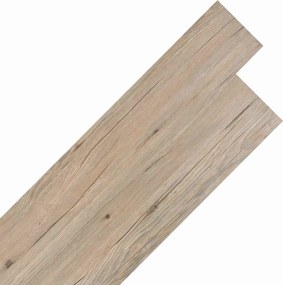 vidaXL Πλάκες Δαπέδου 18 pcs Καφέ Δρυς 2,51 m² PVC