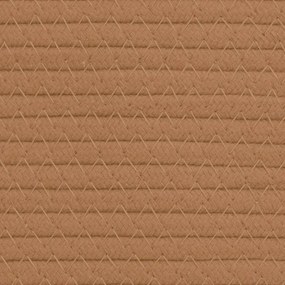 vidaXL Καλάθι Αποθήκευσης Καφέ και Λευκό Ø40 x 35 εκ. Βαμβακερό