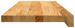 vidaXL Πατάκια Σκάλας 2 τεμ. Ανοιχτό Καφέ 70x30x2 cm Ξύλο Δρυός