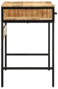 vidaXL Γραφείο γραφής με ράφι Καφέ 100 x 50 x 75 cm Μασίφ ξύλο μάνγκο