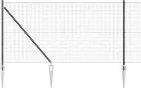 vidaXL Στύλος Περιφράξεων Γκρι