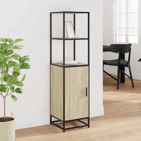 vidaXL Highboard Sonoma Oak Κατασκευασμένο ξύλο και μέταλλο