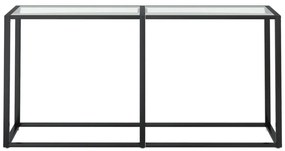 vidaXL Τραπέζι Κονσόλα Διαφανές 160 x 35 x 75,5 εκ. από Ψημένο Γυαλί