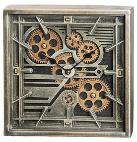 ΡΟΛΟΙ ΤΕΤΡΑΓΩΝΟ 'QUADRO' ΜΟΤΙΒΟ ΓΡΑΝΑΖΙΑ ΜΕΤΑΛΛΟ/ΣΥΝΘΕΤΙΚΟ ΜΑΥΡΟ/ΑΣΗΜΙ 7X27X27CM