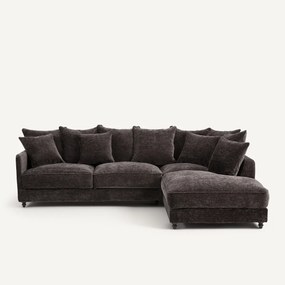 Γωνιακός καναπές-κρεβάτι από ανακυκλωμένο πολυεστέρα, Lazare