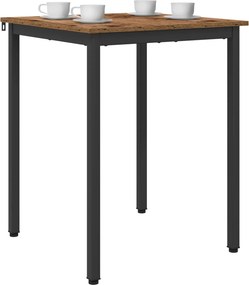 vidaXL Τραπεζαρίες 60 x 60 x 75 cm Επεξεργασμένο Ξύλο Παλαιωμένο ξύλο