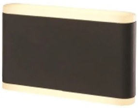 Απλίκα Φωτιστικό Τοίχου LED 12W 175X50X106 3000K IP54 145-20217 Eurolamp-145-20217-Μαύρο-Λευκό 145-20217