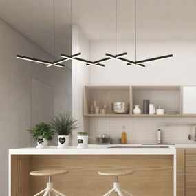 Φωτιστικό Οροφής Πολύφωτο LED Zambelis 1948 Black Matt