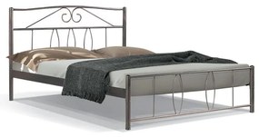 Μεταλλικό Κρεβάτι Blanc Fylliana Καφέ 150x200 εκ. 158x208x99 εκ.