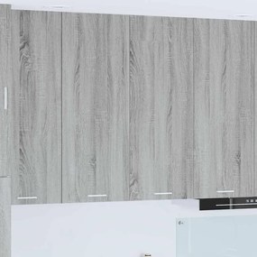 vidaXL Κρεμαστό ντουλάπι με αποθήκευση Γκρίζο Σονομα 80 x 31 x 100 εκ.