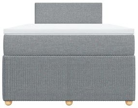 ΚΡΕΒΑΤΙ BOXSPRING ΜΕ ΣΤΡΩΜΑ ΑΝΟΙΧΤΟ ΓΚΡΙ 120X190 ΕΚ. ΥΦΑΣΜΑΤΙΝΟ 3287388