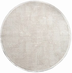 Χαλί Leo 2969 Y 614CCL1745 Cream Conceptum Hypnose 100X100cm Round
