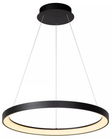 Φωτιστικό Κρεμαστό Lucide 46403-48-30 VIDAL Μαύρο Ματ (Black Mat)|Λευκό (White) 2700 K