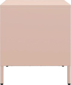 vidaXL Κομοδίνο Ροζ 35x39x43,5 εκ. από Χάλυβα