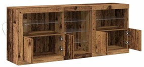 vidaXL Πλαϊνό γραφείο Παλαιό ξύλο 162 x 37 x 67 εκ. Επεξεργασμένο ξύλο