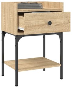 vidaXL Κομοδίνα 2 τεμ. Sonoma Δρυς 40,5x31x60 εκ. Επεξεργασμένο Ξύλο