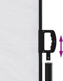 vidaXL Σκίαστρο Πλαϊνό Συρόμενο Λευκό 160 x 600 εκ.
