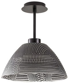 Φωτιστικό Οροφής - Πλαφονιέρα Bornova 525NOR1135 Φ30x32cm E27 40W Black Opviq