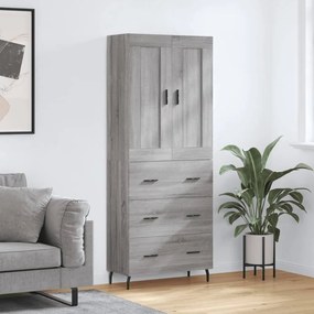 Ντουλάπι Γκρι Sonoma 69,5 x 34 x 180 εκ. Επεξεργασμένο Ξύλο 3199767