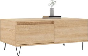 vidaXL Τραπεζάκι Σαλονιού Sonoma Δρυς 90x50x36,5 εκ. Επεξεργασμ. Ξύλο