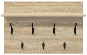 vidaXL Τοίχου Κρεμάστρα Sonoma Δρυς 60 x 40 x 12 cm Επεξεργασμένο ξύλο