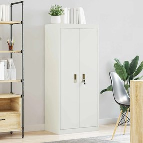 vidaXL Ντουλάπι αποθήκευσης Λευκός 60 x 40 x 140 cm Ατσάλι