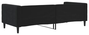 vidaXL Καναπές Κρεβάτι Μαύρος 90 x 200 εκ. Βελούδινος