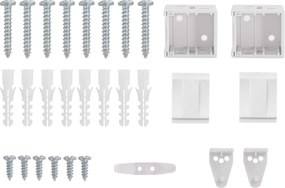 vidaXL Βενετσιάνικη Σκίαση Λευκός 213 x 70 εκ PVC