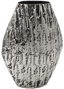 Βάζο Μεταλλικό 941-124-019 22x12x32cm Silver Metal