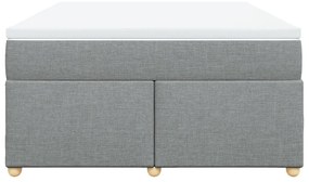 vidaXL Κρεβάτι Boxspring με Στρώμα Αν. Πράσινο 160x200εκ Υφασμάτινο