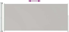 vidaXL Σκίαστρο Πλαϊνό Συρόμενο Βεράντας Γκρι 220 x 500 εκ.