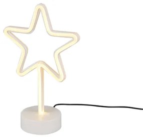 Star Επιτραπέζιο Διακοσμητικό Φωτιστικό LED σε Λευκό Χρώμα Trio Lighting R55230101