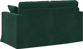 vidaXL Καναπές Σκούρο Πράσινο