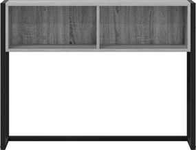 vidaXL End Table Γκρίζο Σονομα 100 x 36 x 75 εκ. Επεξεργασμένο ξύλο