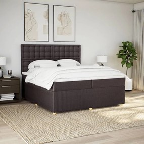 ΚΡΕΒΑΤΙ BOXSPRING ΜΕ ΣΤΡΩΜΑ ΣΚΟΥΡΟ ΚΑΦΕ 200X200 ΕΚ. ΥΦΑΣΜΑΤΙΝΟ 3294480