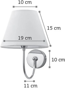 Απλίκα τοίχου InLight 43022-Νίκελ