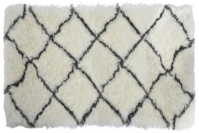 Χαλί DKD Home Decor 160 x 230 x 5 cm πολυεστέρας Λευκό Ρόμπος