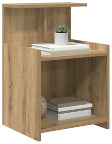 vidaXL Κομοδίνα  2 τεμ Καρυδιά 40x35x60 εκ. Επεξεργασμένο ξύλο