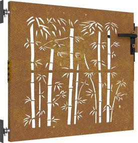vidaXL Πύλη Κήπου 85 x 100 cm Ατσάλι με Επικάλυψη Πούδρας Κλειδώσιμο