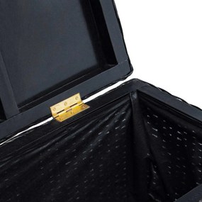 vidaXL Κουτί αποθήκευσης Μαύρο 110 x 35 x 45 cm