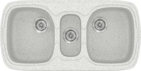 Sanitec Classic 303 (96×51) - Γρανιτένιος νεροχύτης - Granite WHITE