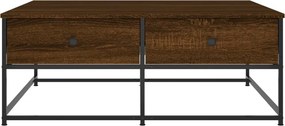 vidaXL Τραπεζάκι Σαλονιού Καφέ Δρυς 100 x 99 x 40 εκ. Επεξεργ. Ξύλο