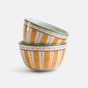 Σετ 2 κεραμικά μπολ με σχέδια, Baldia